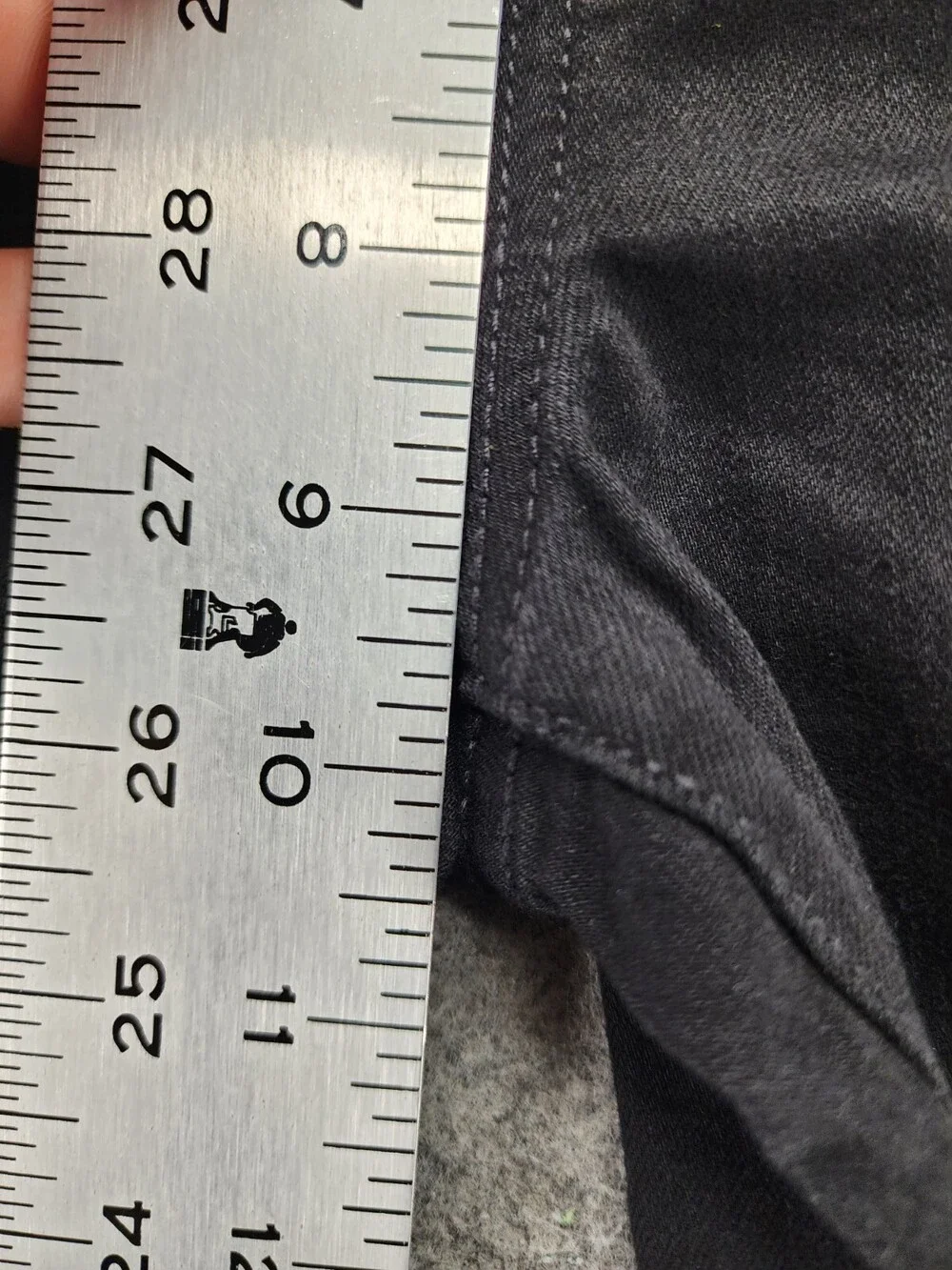 The Childrens Place Jeans Boys 12 Straight Black Denim